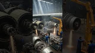 Witness massive jet engines meticulously #shorts #jetengine #aviation #manufacturing #trending #fyp