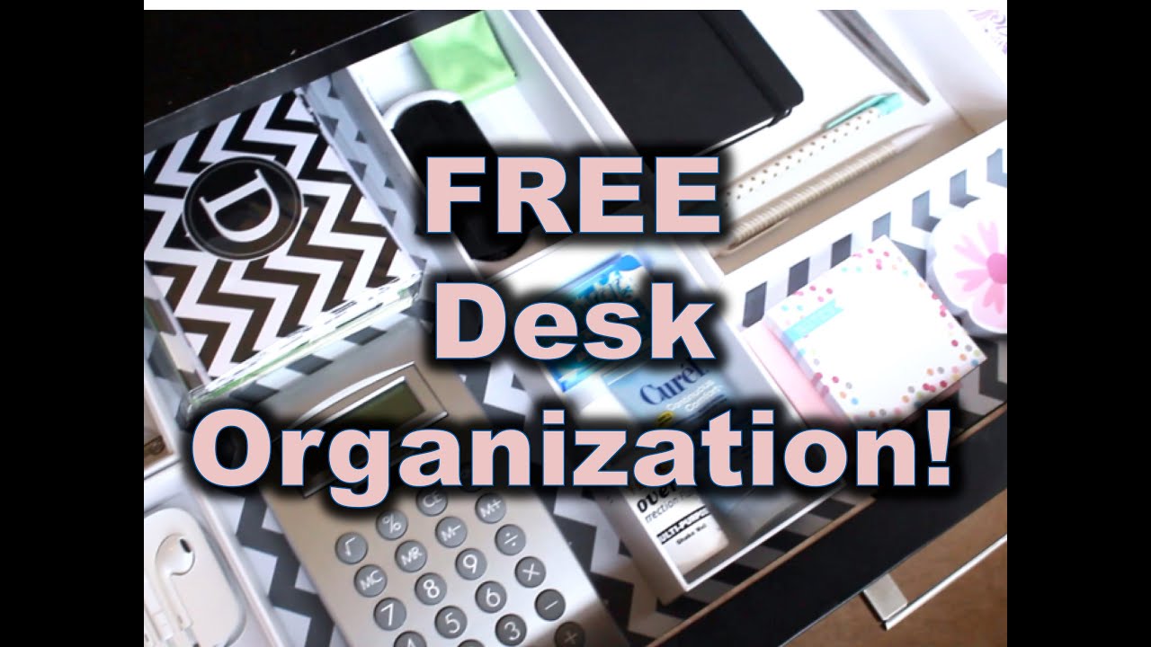 budget organization ideas FREE Desk Organization Ideas!