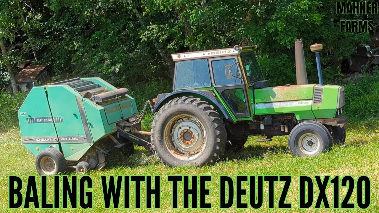 Baling Hay 2025 | Deutz DX120 & GP 2.50 Baler at Mahner Farms