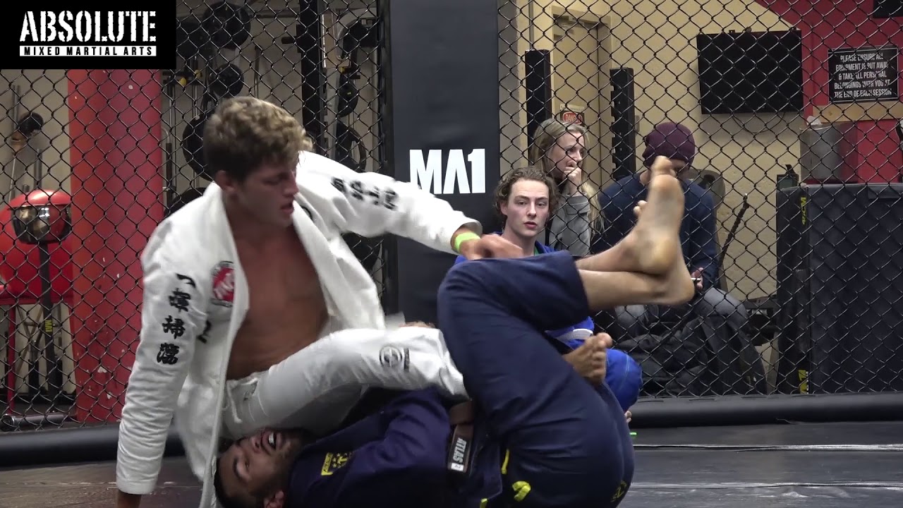 BJJ World Champion Nicholas Meregali rolling at Absolute MMA CBD