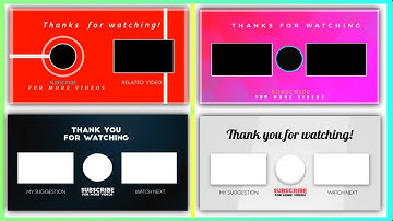 Best Outro Template 2021 ll End Screen Template Kaise Download Kare ll How To Make An Outro For You