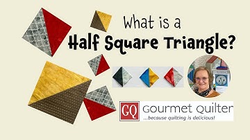 What is a Half Square Triangle?  Leftovers Pantry Quilting Tips & Techniques with GourmetQuilter