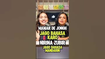 MAWAR DE JONGH JAGO BAHASA BATAK DAN NIRINA ZUBIR JAGO BAJASA MANDARIN BIKIN GOFAR HILMAN TERKESIMA