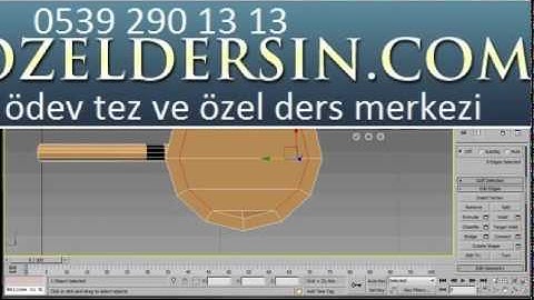 3DS Max Chair Modeling – Easy Beginner Tutorial 0539 290 13 13 | bitirme tezi