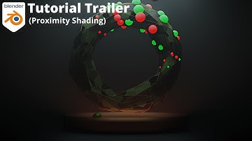 Proximity Shading Geometry Nodes | Blender Tutorial | Animation