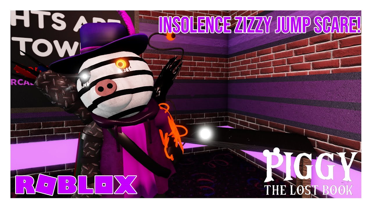 INSOLENCE ZIZZY JUMPSCARE.. | Roblox Piggy: The Lost Book - YouTube