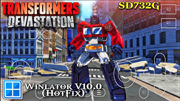TRANSFORMERS: Devastation (HD) Gameplay | Winlator V10.0 HotFix (Windows) Emulator Android