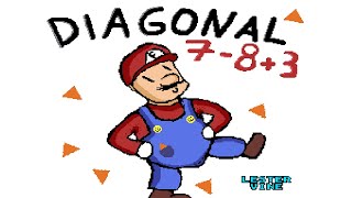 Super Diagonal Mario 2 (Super Mario World Hack) - Full Longplay