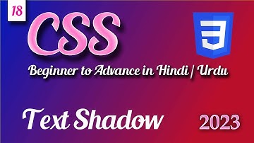 CSS text Shadow |  CSS tutorial in Hindi Urdu