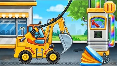 الحفار, الجرار, سيارة الإطفاء, شاحنات القمامة ولعبة البناء للأطفال,ألعاب سيارات Excavator Toys