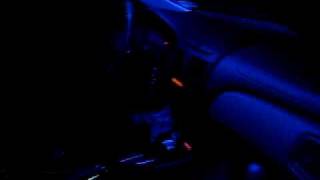 blue interior led car