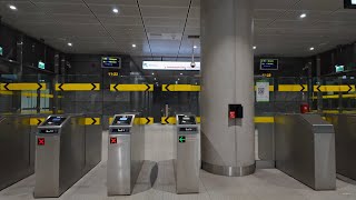 Poland, Warsaw, Metro Ride From Targówek Mieszkaniowy To Dworzec Wileński