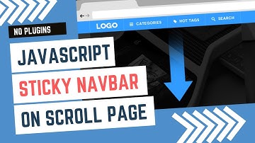 Sticky Navigation Bar On Scroll Using CSS & JavaScript | Fixed Navbar on Scroll in Hindi | 2022