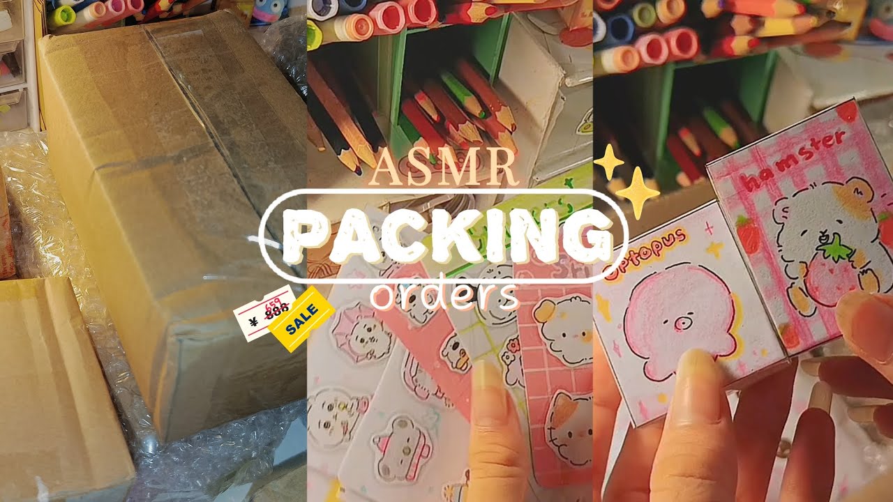 PACKING ORDERs asmr🔊✨|Paper squishy sẽ có những gì ta?!🤔💢✨