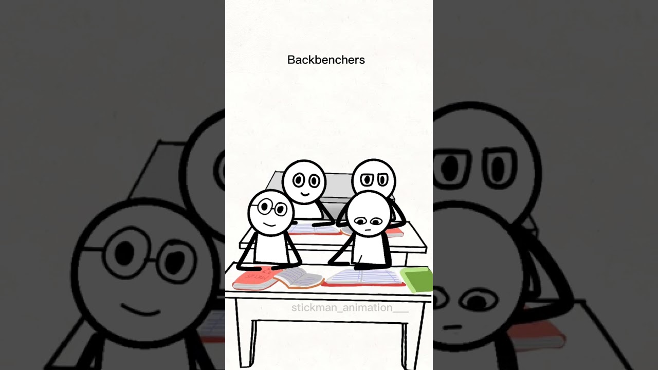 teacher vs backbenchers 😮‍💨🤣 2d animation| stickman memes💙