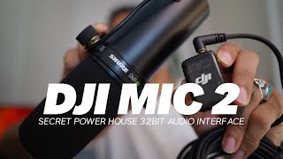 DJI MIC 2 + SHURE SM7dB  it's POWERFUL!!