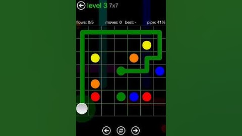 Flow Free 7X7 level 3 Green Pack walkthrough
