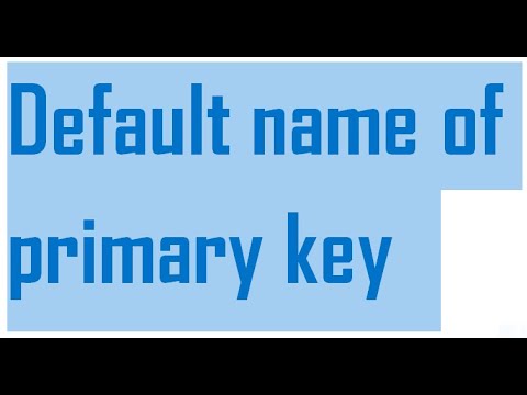 Default name of