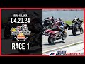 Mission king of the baggers race 1 at road atlanta 2024  full race  motoamerica