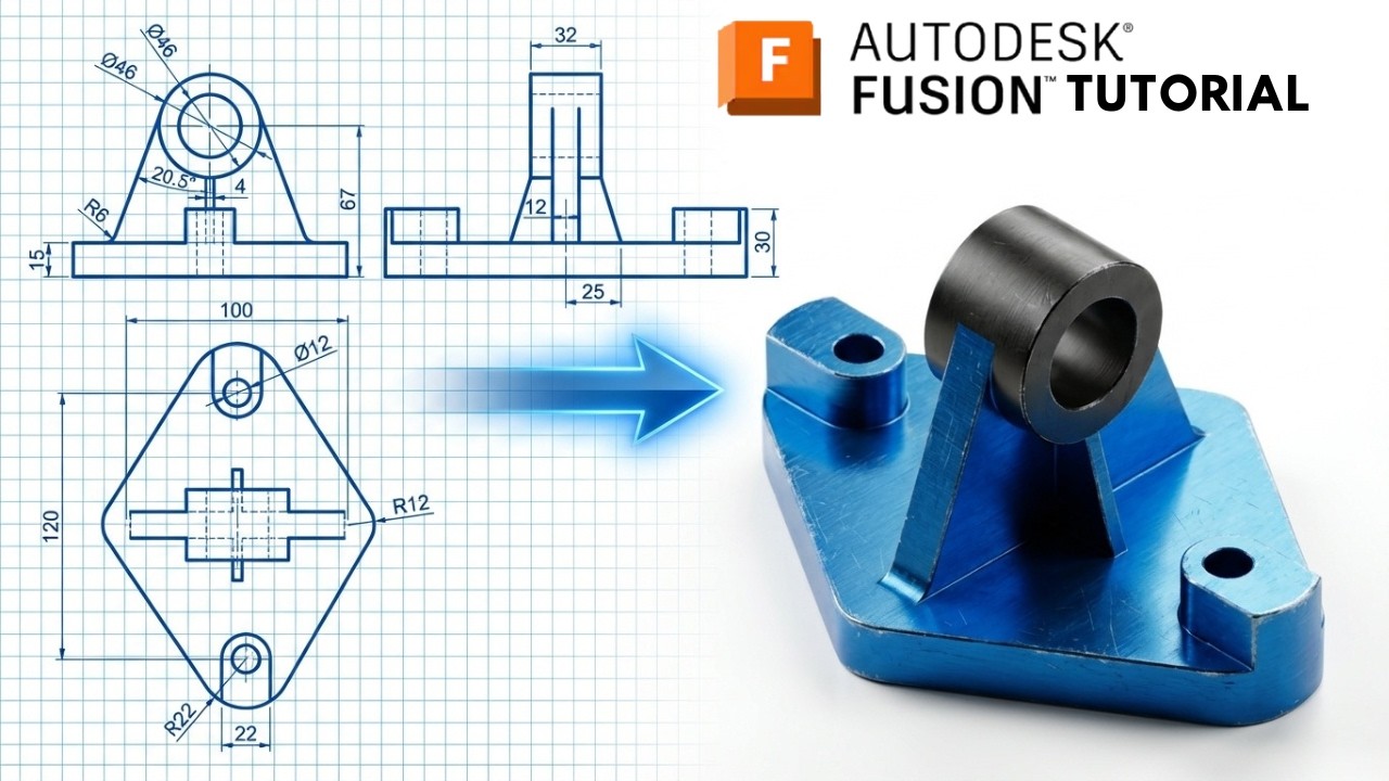 Fusion 360 From Zero | Beginner Step-by-Step Tutorial 115