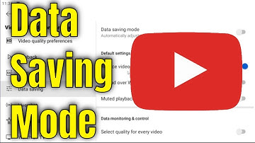 How To Set Up YouTube Data Saving Mode