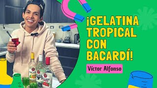 ¡Gelatina Tropical con Bacardi! Rápida y Deliciosa 🍹🌴 / VA