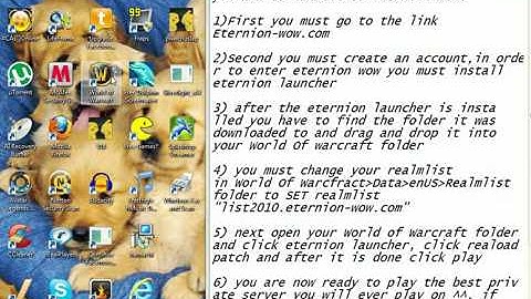 how to connect to eternion wow