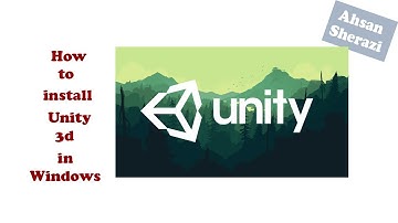 how to install unity 3d in windows