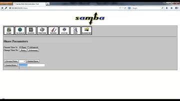 Cấu hình SAMBA qua giao diện web (SAMBA-SWAT)