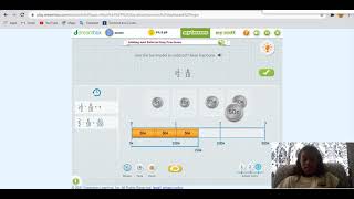 Adding and subtracting fractions| Fifth grade math on Dreambox learning math| with Luseane screenshot 3