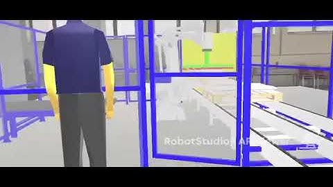 ABB RobotStudio AR Viewer Palletizing (real size)