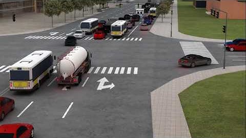 Intersection Collision Courtroom Animation