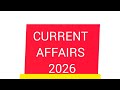 #CURRENT AFFAIRS 2026 #keralapsc #universityassistant #cpo2025 #villagefieldassistantpscexam #bevco