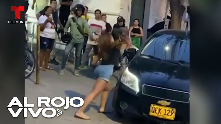 Una joven destroza el carro de su padre al descubrirlo con una mujer