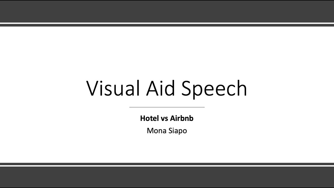 Visual aid speech YouTube