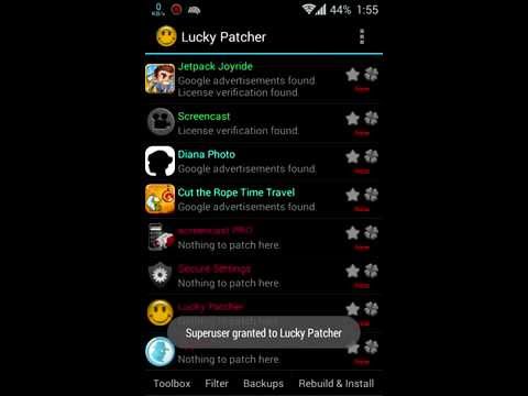 تهكير البرامج والالعاب بدون رووت Lucky Patcher