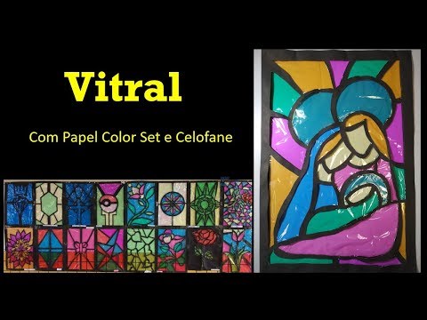 Vídeo: Como Fazer Um Vitral De Papel 