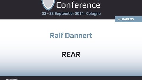 OSBConf 2014: REAR by Ralf Dannert