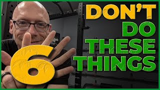 6 things to AVOID when building a home or garage gym!