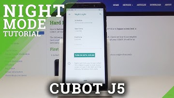 How to Activate Night Mode in CUBOT J5 - Activate Blue-Light Filter