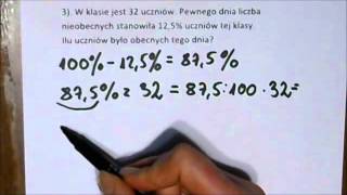 Lekcje I Zadania Z Matematyki: Procenty. Obliczanie Procentu Danej Liczby. Cz II Lekcje I Zadania Z Matematyki: Procenty. Obliczanie Procentu Danej Liczby. Cz II