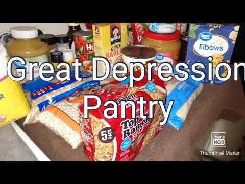 How To Build Your Own Great Depression Pantry - YouTube
