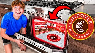 I Built a SECRET CHIPOTLE in my House!