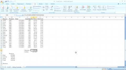 Training Microsoft excel 2007 part 6