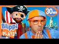 Yarrr for Treasure with Pirate Blippi! 🏴☠️ BEST OF BLIPPI PLAYS ROBLOX! 🎮 Gaming Videos for Kids