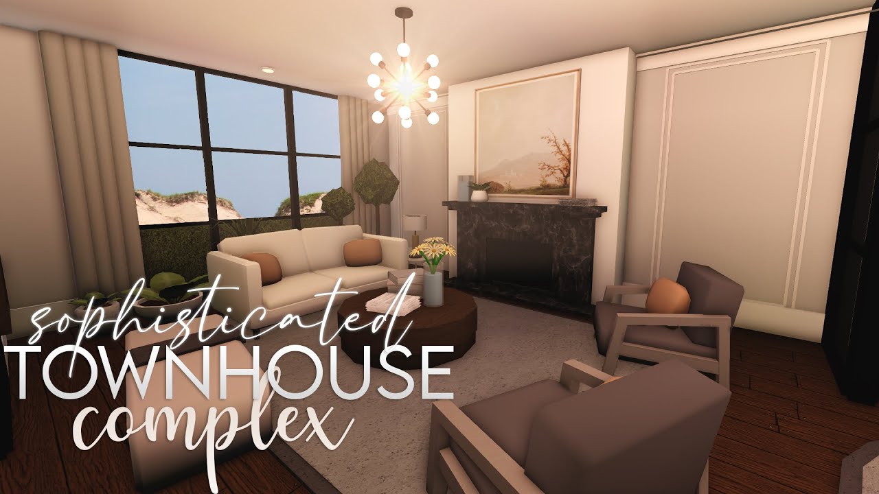 Bloxburg | Townhouse Complex + Sophisticated Cozy House | 150k | House ...