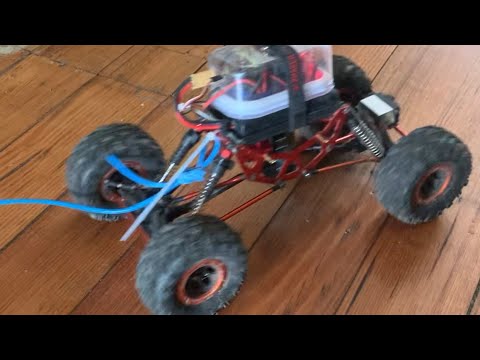 FPV Rock Crawler running Ethernet cabling under my house