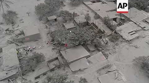 Drone Footage Shows Guatemala Volcano Damage