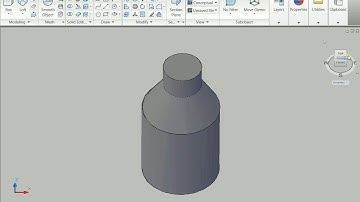How to draw bottle in AutoCAD