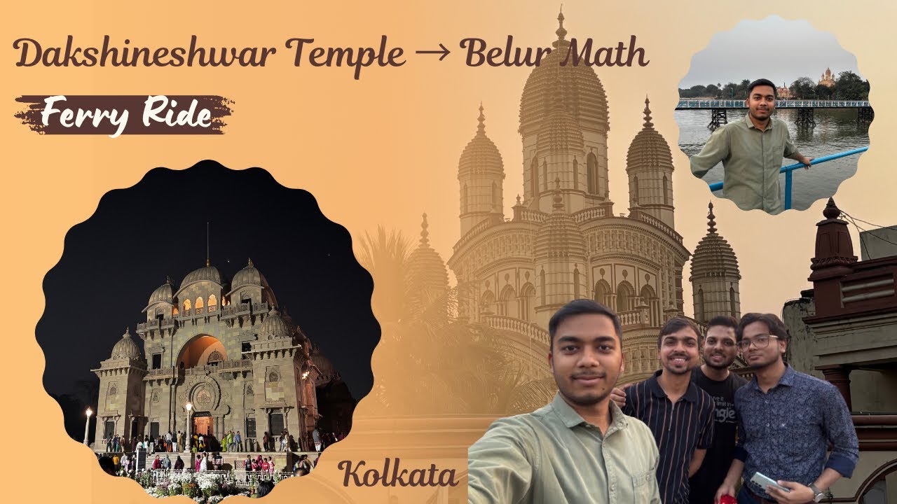 От храма Кали в Дакшинешваре до Белур Матх на пароме 🚤 | Самый спокойный вечер в Калькутте! 🛕